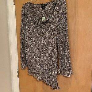 NWT Style & Co. Women’s Silk blouse with snap in camisole underneath